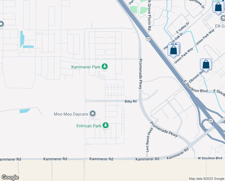 map of restaurants, bars, coffee shops, grocery stores, and more near 8828 Solo Way in Elk Grove