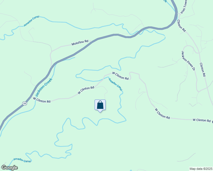 map of restaurants, bars, coffee shops, grocery stores, and more near 18224 West Clinton Road in Jackson