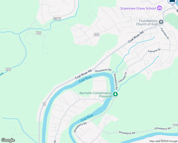 map of restaurants, bars, coffee shops, grocery stores, and more near 771 Coal River Rd in St Albans