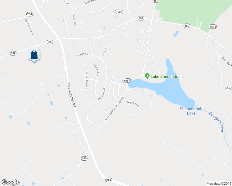 map of restaurants, bars, coffee shops, grocery stores, and more near 3358 Mesinetto Creek Drive in Harrisonburg