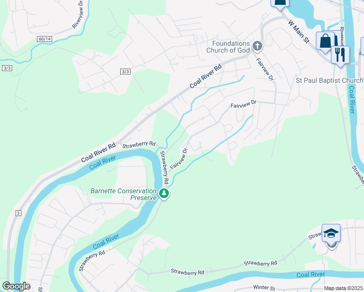 map of restaurants, bars, coffee shops, grocery stores, and more near in Saint Albans