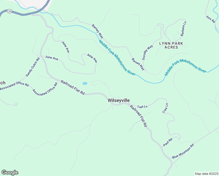 map of restaurants, bars, coffee shops, grocery stores, and more near 4092 Blagen Boulevard in Wilseyville