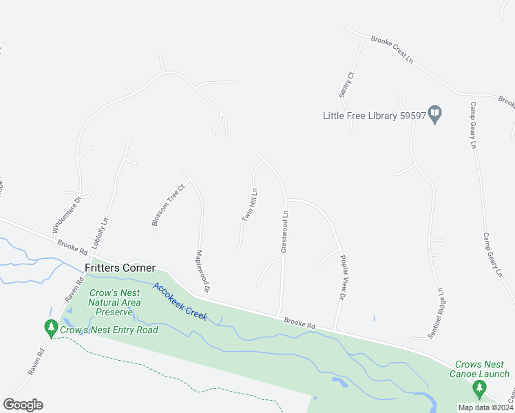 map of restaurants, bars, coffee shops, grocery stores, and more near 45 Twin Hill Lane in Stafford