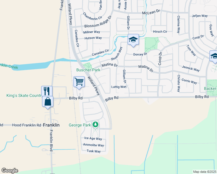map of restaurants, bars, coffee shops, grocery stores, and more near 10376 Hite Circle in Elk Grove