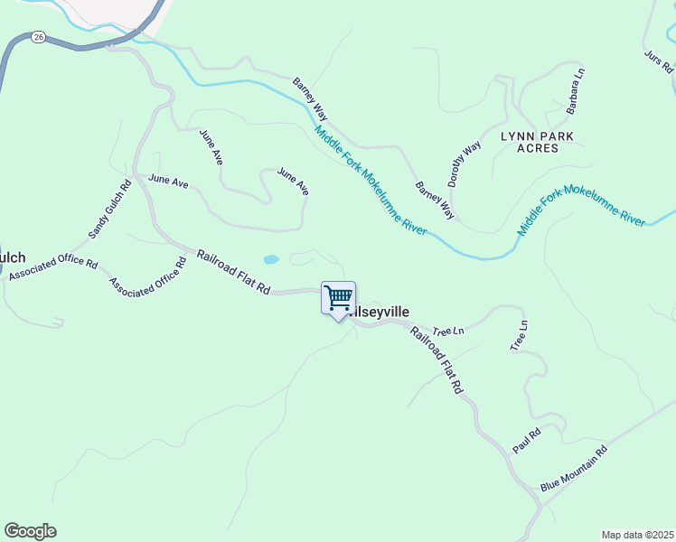 map of restaurants, bars, coffee shops, grocery stores, and more near 4092 Blagen Boulevard in Wilseyville