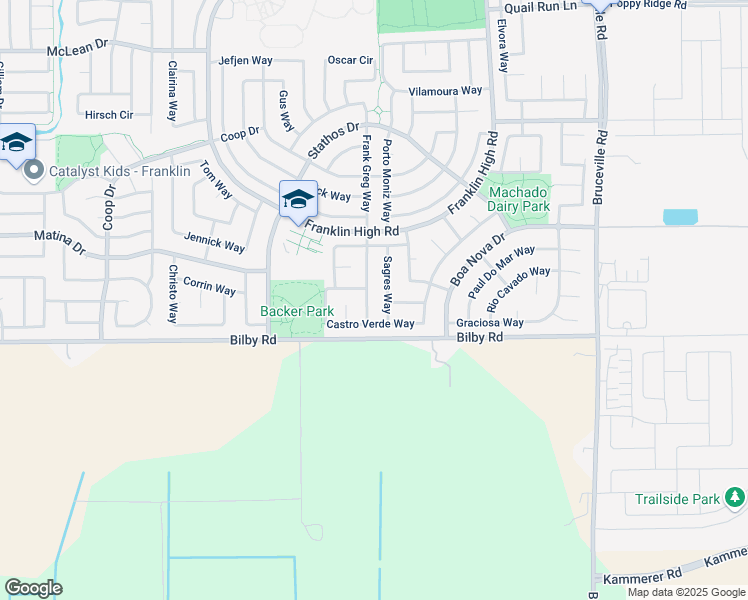map of restaurants, bars, coffee shops, grocery stores, and more near 10355 Frank Greg Way in Elk Grove