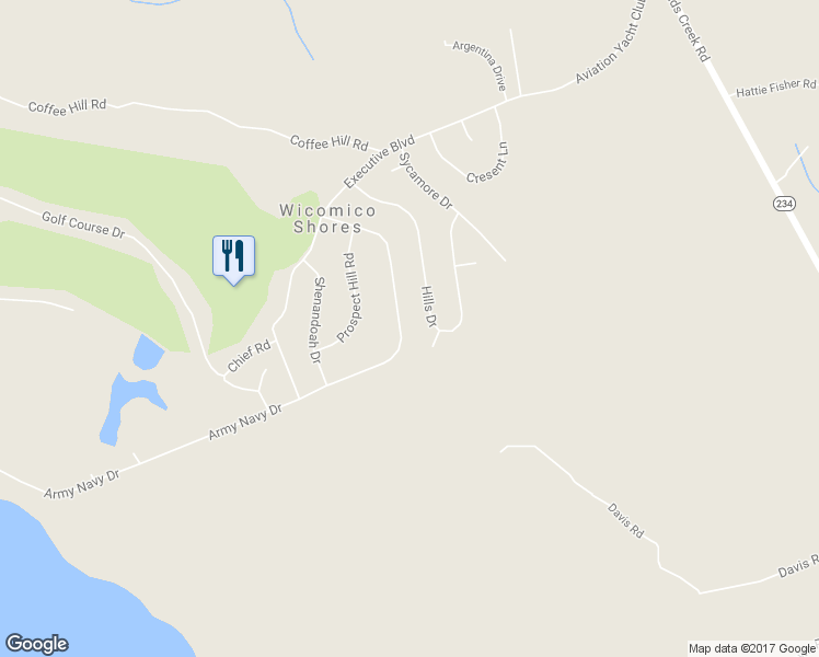map of restaurants, bars, coffee shops, grocery stores, and more near 35917 Army Navy Drive in Mechanicsville