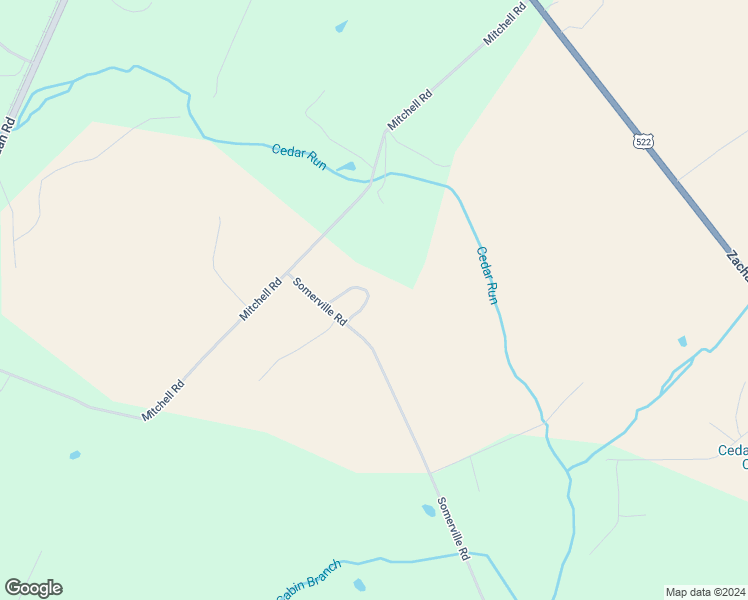 map of restaurants, bars, coffee shops, grocery stores, and more near 23329 Somerville Road in Mitchells