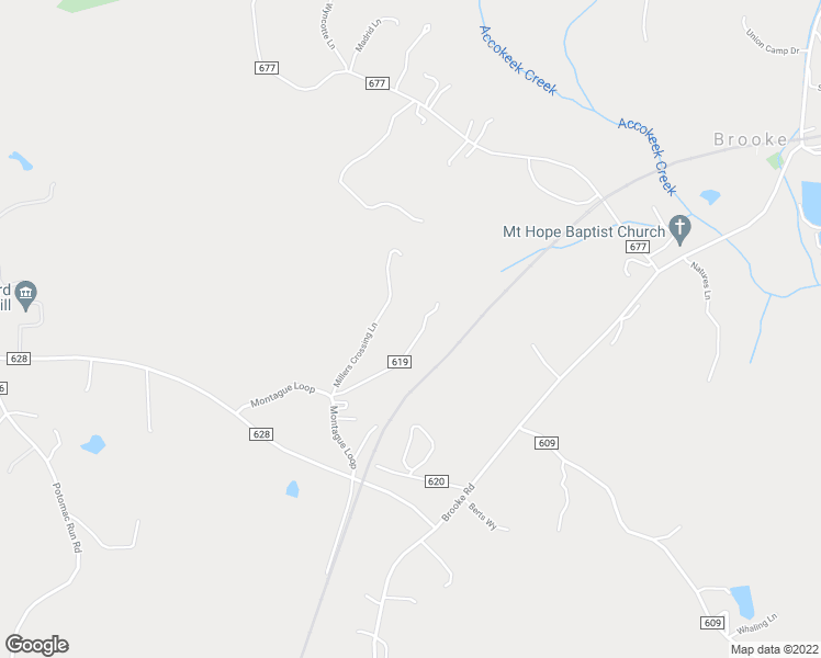 map of restaurants, bars, coffee shops, grocery stores, and more near 53 Montague Loop in Stafford