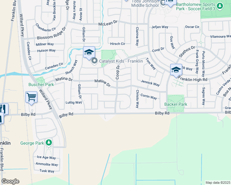 map of restaurants, bars, coffee shops, grocery stores, and more near 10373 Danichris Way in Elk Grove