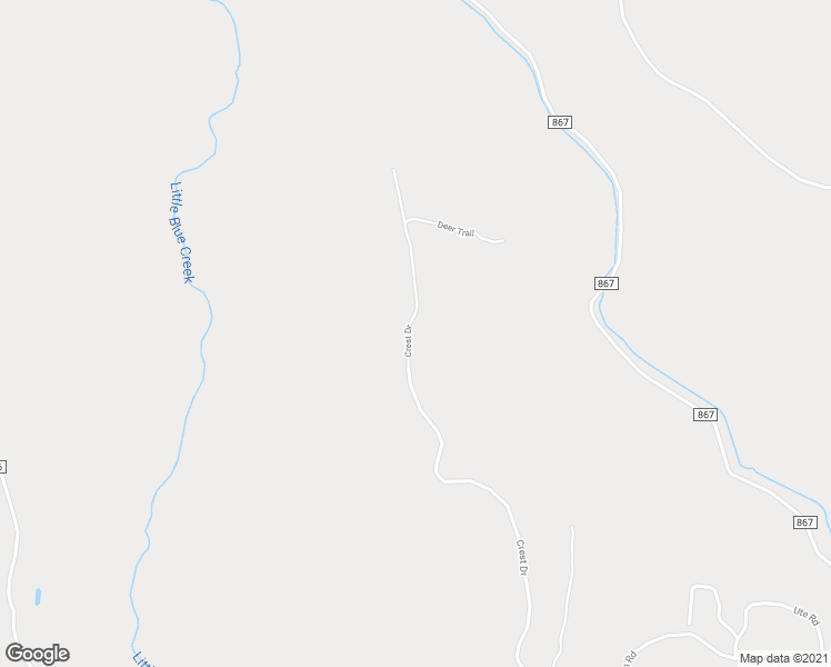 map of restaurants, bars, coffee shops, grocery stores, and more near 700 Crest Drive in Cimarron