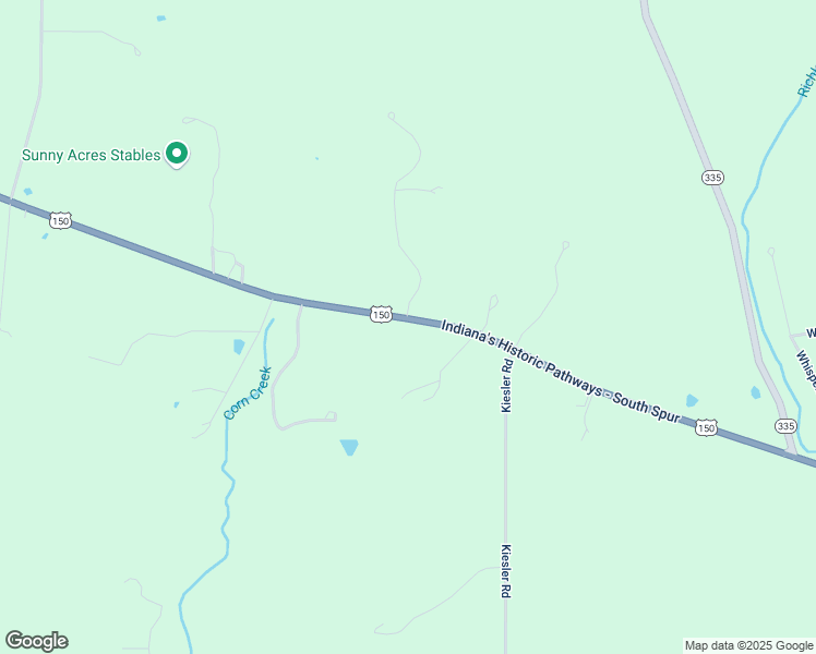 map of restaurants, bars, coffee shops, grocery stores, and more near 11086-11102 Indiana's Historic Pathways - South Spur in Greenville