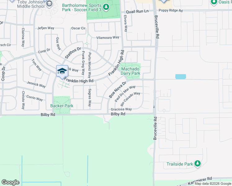 map of restaurants, bars, coffee shops, grocery stores, and more near 6846 Boa Nova Drive in Elk Grove