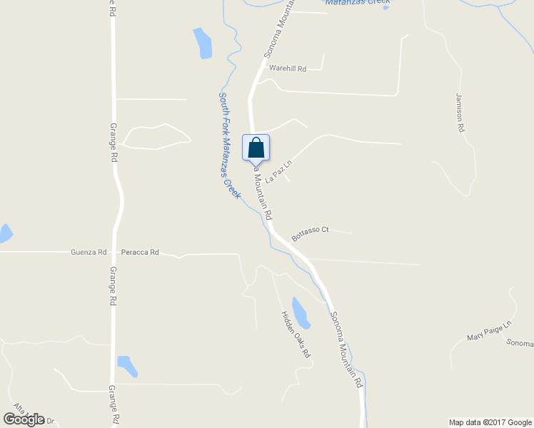 map of restaurants, bars, coffee shops, grocery stores, and more near 4499 Sonoma Mountain Road in Santa Rosa