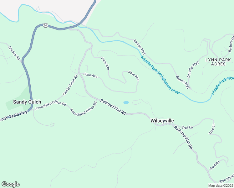 map of restaurants, bars, coffee shops, grocery stores, and more near 4918 June Avenue in Wilseyville