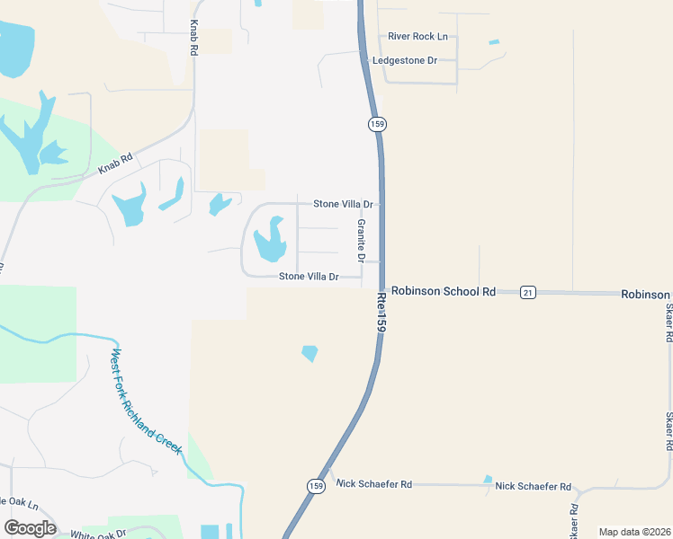 map of restaurants, bars, coffee shops, grocery stores, and more near 5614 Stone Villa Dr in Smithton
