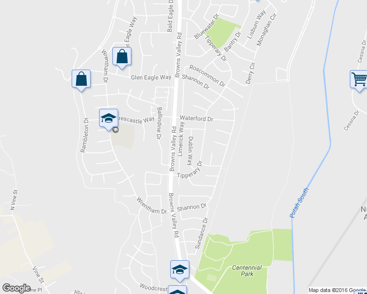 map of restaurants, bars, coffee shops, grocery stores, and more near 261 Limerick Way in Vacaville