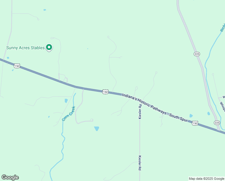 map of restaurants, bars, coffee shops, grocery stores, and more near 11086 Indiana's Historic Pathways - South Spur in Greenville