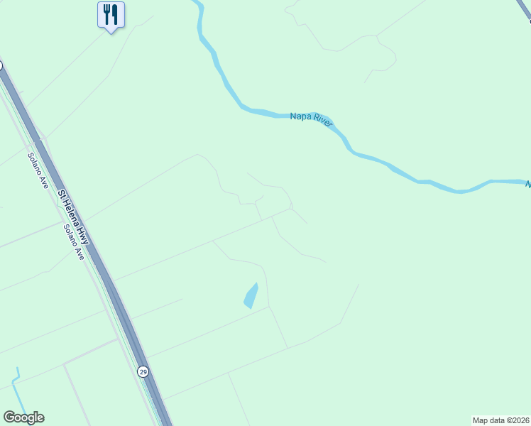 map of restaurants, bars, coffee shops, grocery stores, and more near 1154 Ragatz Lane in Napa