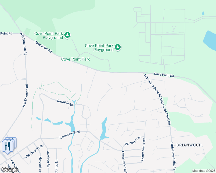 map of restaurants, bars, coffee shops, grocery stores, and more near 11209 Ruby Court in Lusby