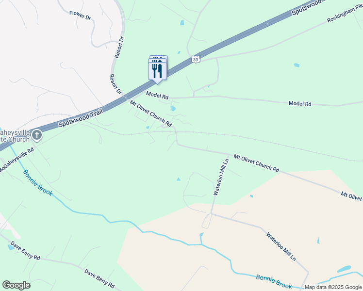 map of restaurants, bars, coffee shops, grocery stores, and more near 507 Mount Olivet Church Road in Elkton