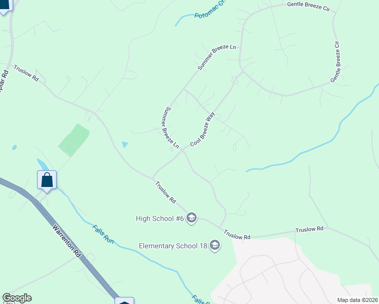 map of restaurants, bars, coffee shops, grocery stores, and more near 110 Summer Breeze Lane in Fredericksburg