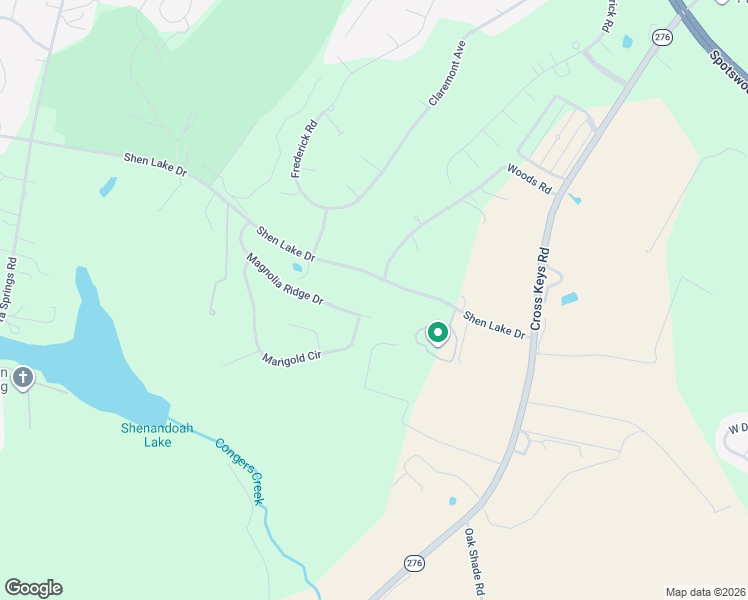 map of restaurants, bars, coffee shops, grocery stores, and more near 4634 Shen Lake Drive in Harrisonburg