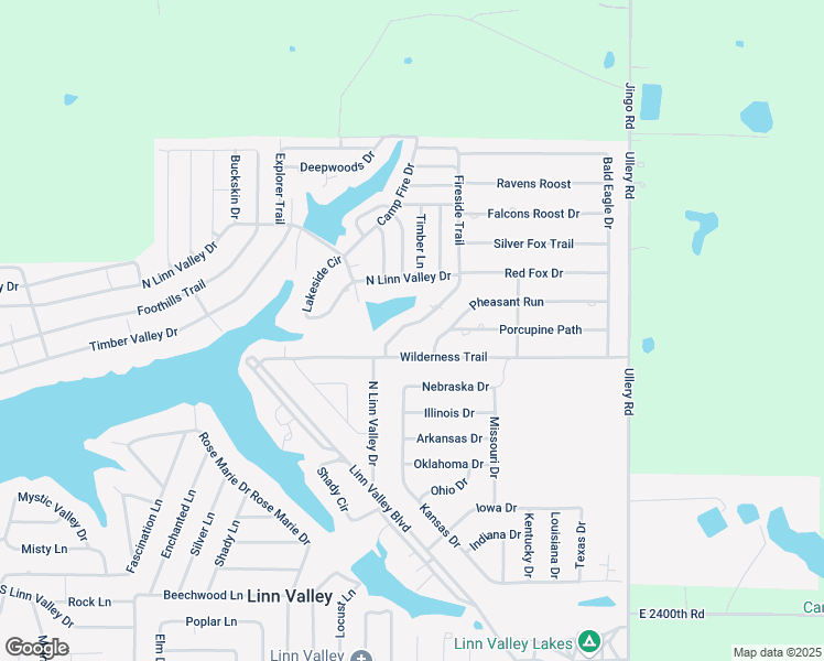 map of restaurants, bars, coffee shops, grocery stores, and more near 173 North Linn Valley Drive in Linn Valley