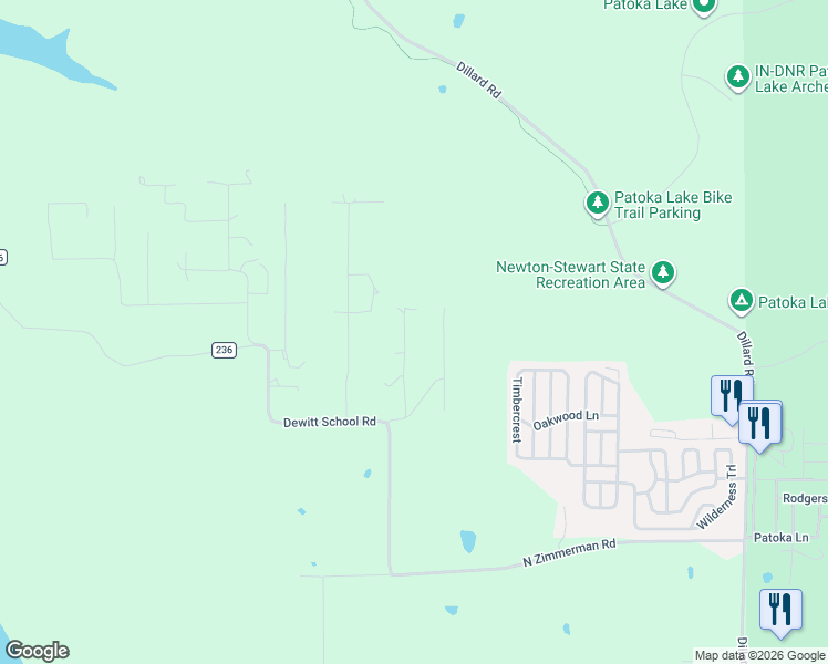 map of restaurants, bars, coffee shops, grocery stores, and more near 3184 Happy Hollow Road in Birdseye