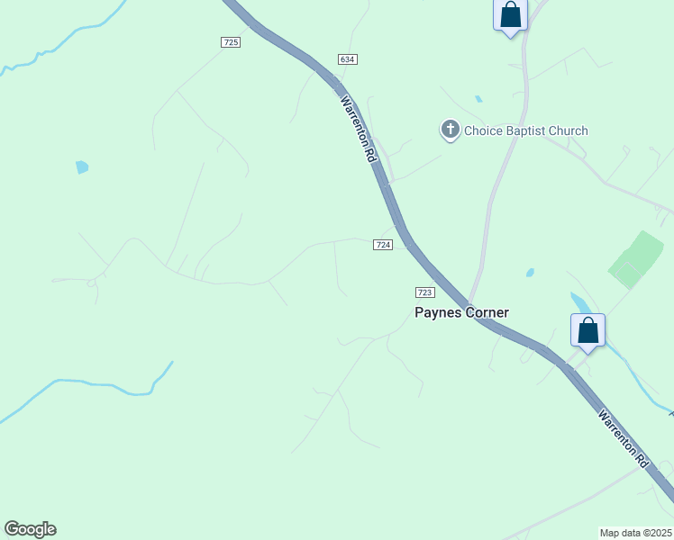 map of restaurants, bars, coffee shops, grocery stores, and more near Joshua Beach Court in Stafford County