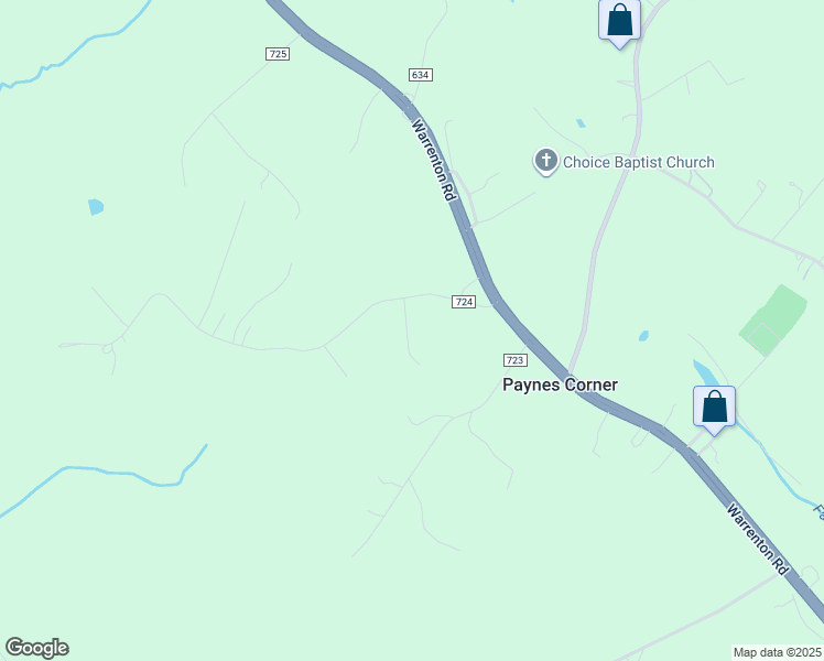 map of restaurants, bars, coffee shops, grocery stores, and more near Joshua Beach Court in Stafford County