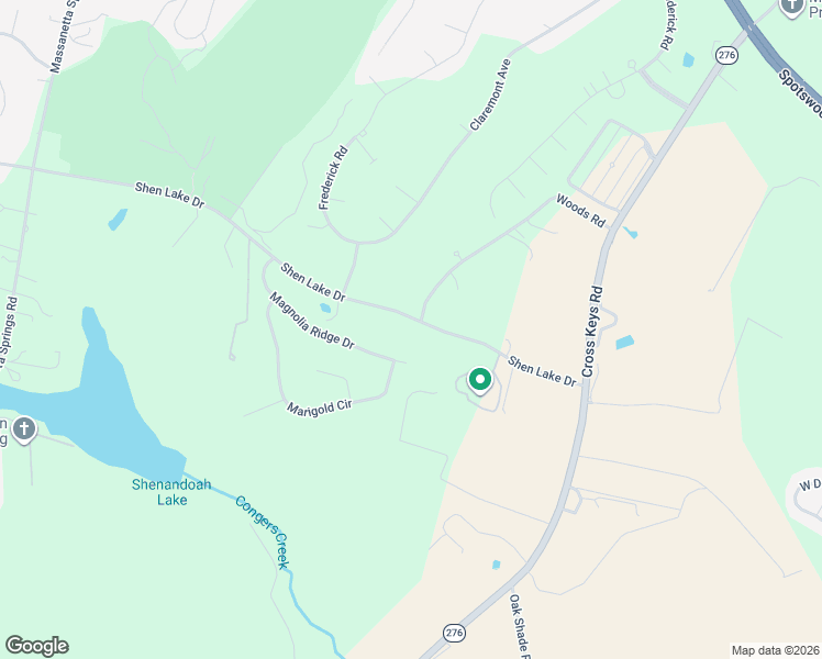 map of restaurants, bars, coffee shops, grocery stores, and more near 4634 Shen Lake Drive in Harrisonburg