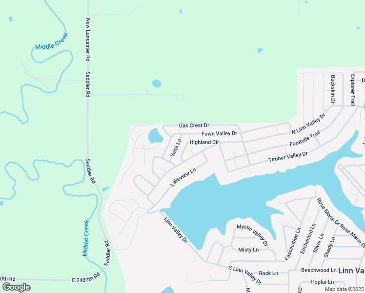 map of restaurants, bars, coffee shops, grocery stores, and more near 1465 Highland Circle in Linn Valley
