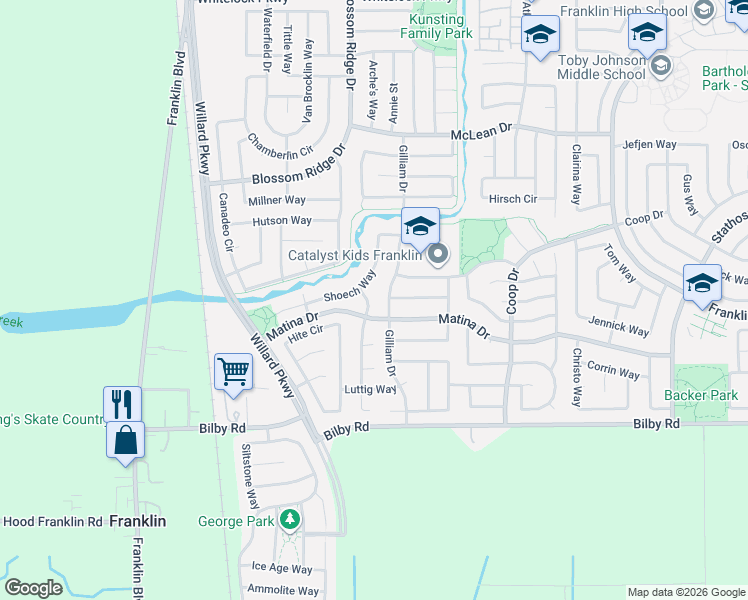 map of restaurants, bars, coffee shops, grocery stores, and more near 10285 Stoecker Way in Elk Grove