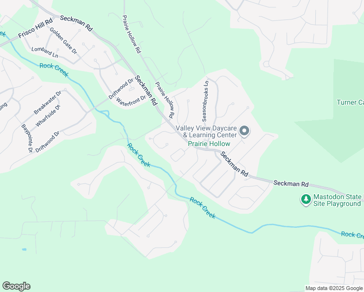 map of restaurants, bars, coffee shops, grocery stores, and more near 2114 Seckman Road in Imperial