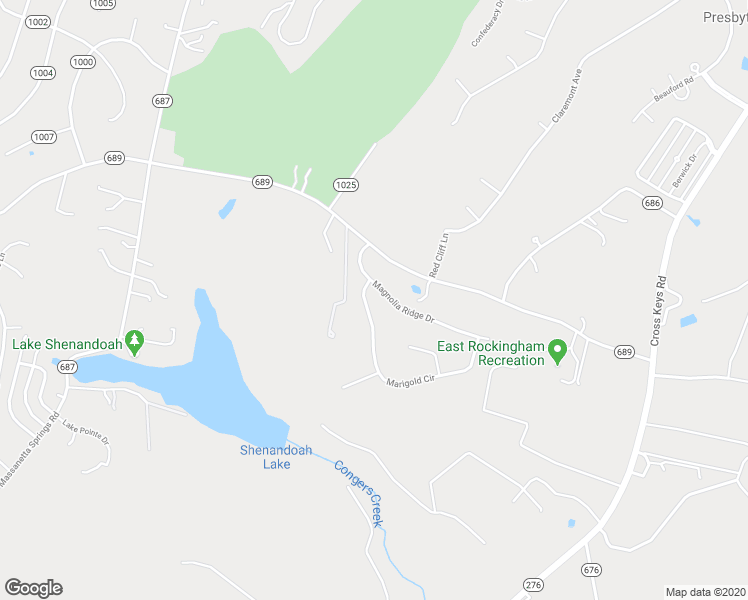 map of restaurants, bars, coffee shops, grocery stores, and more near 1555 Marigold Circle in Harrisonburg