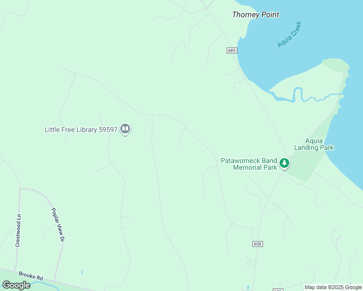 map of restaurants, bars, coffee shops, grocery stores, and more near 65 Brooke Crest Lane in Stafford