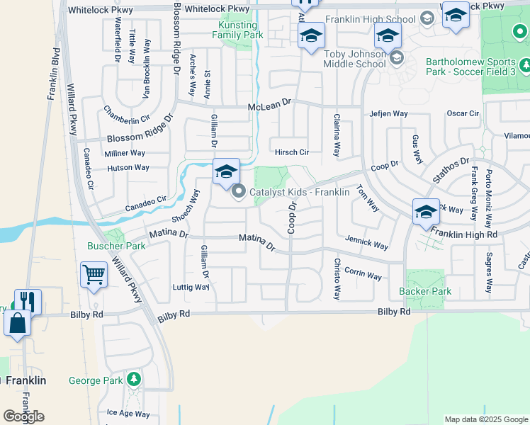 map of restaurants, bars, coffee shops, grocery stores, and more near 5405 Claudied Way in Elk Grove