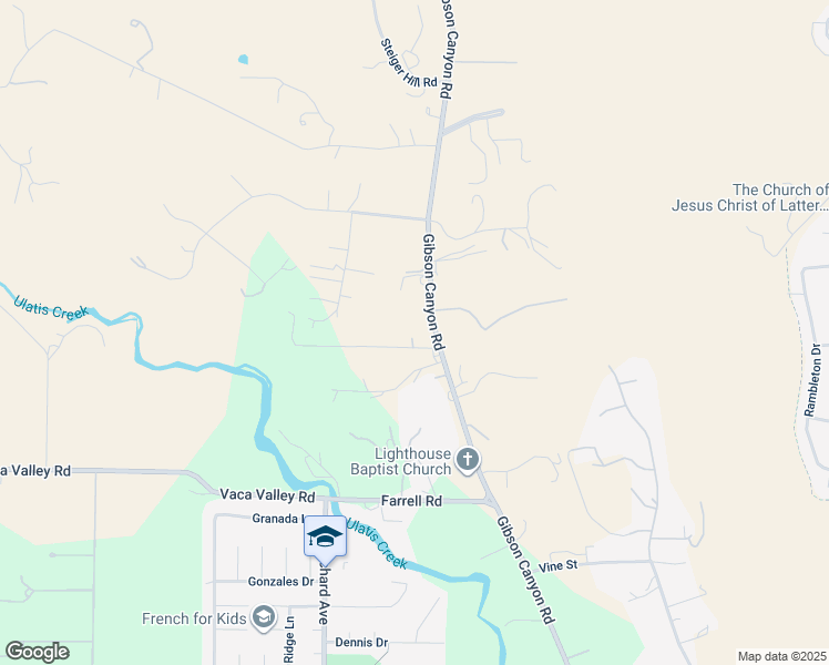 map of restaurants, bars, coffee shops, grocery stores, and more near 4059 Mendes Lane in Vacaville
