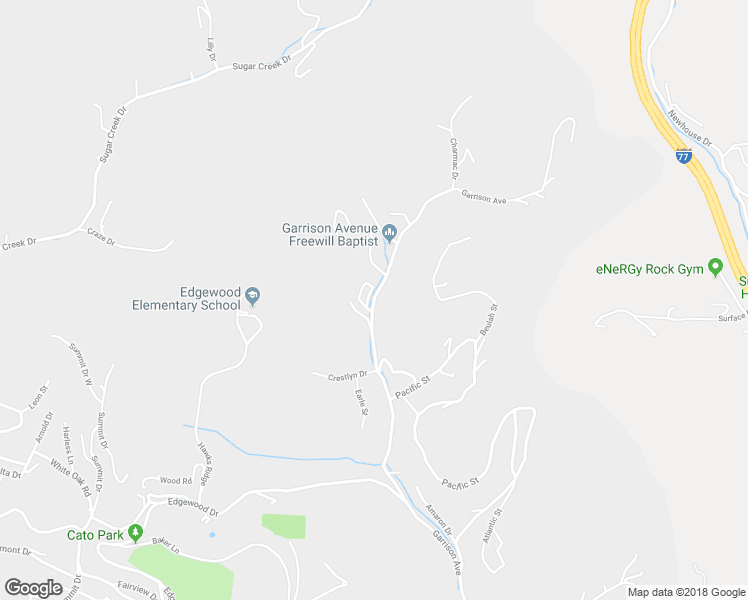 map of restaurants, bars, coffee shops, grocery stores, and more near 581 Garrison Avenue in Charleston