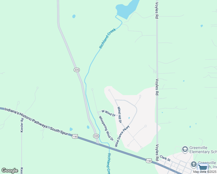 map of restaurants, bars, coffee shops, grocery stores, and more near 10044 Wind Hill Drive in Greenville