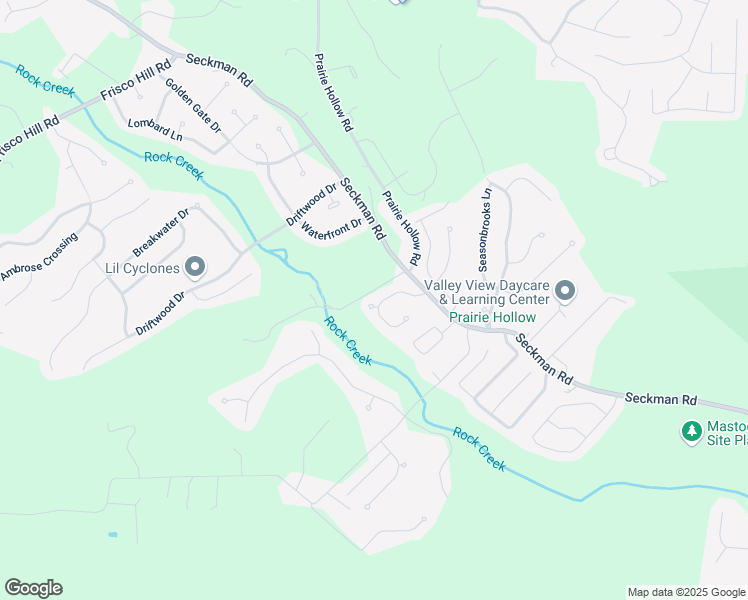 map of restaurants, bars, coffee shops, grocery stores, and more near 5325 Burgundy Drive in Imperial