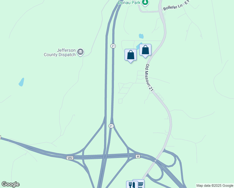 map of restaurants, bars, coffee shops, grocery stores, and more near 262 Golden Crest Drive in House Springs