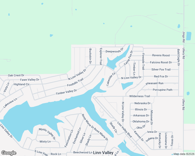 map of restaurants, bars, coffee shops, grocery stores, and more near 1898 Timber Valley Drive in Linn Valley