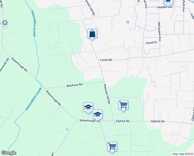 map of restaurants, bars, coffee shops, grocery stores, and more near 1172 Pleasant Hill Road in Sebastopol