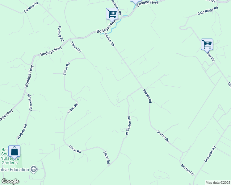 map of restaurants, bars, coffee shops, grocery stores, and more near 715 West Sexton Road in Sebastopol