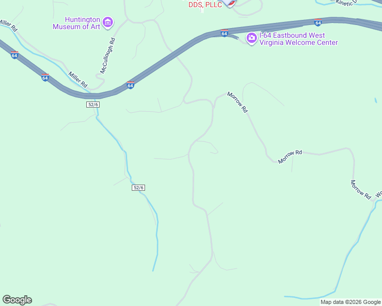 map of restaurants, bars, coffee shops, grocery stores, and more near 3258 McCoy Road in Huntington