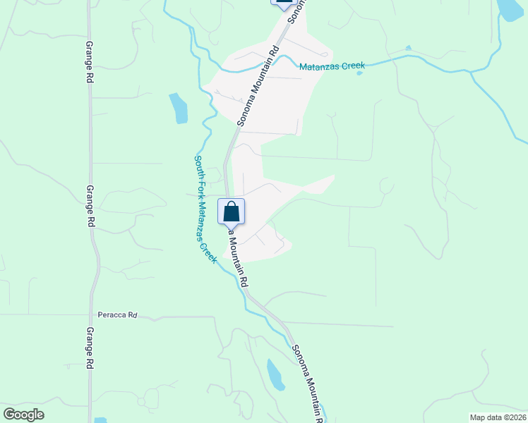 map of restaurants, bars, coffee shops, grocery stores, and more near 4384 La Paz Lane in Santa Rosa