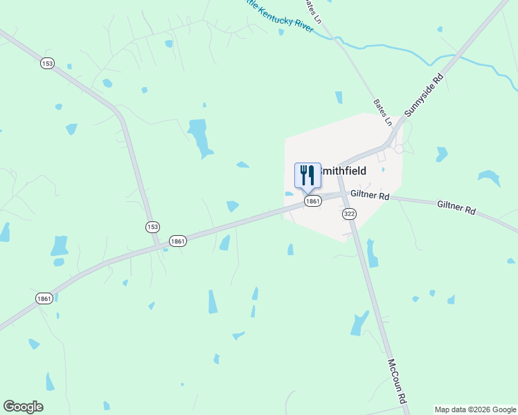 map of restaurants, bars, coffee shops, grocery stores, and more near 918 Smithfield Road in Smithfield