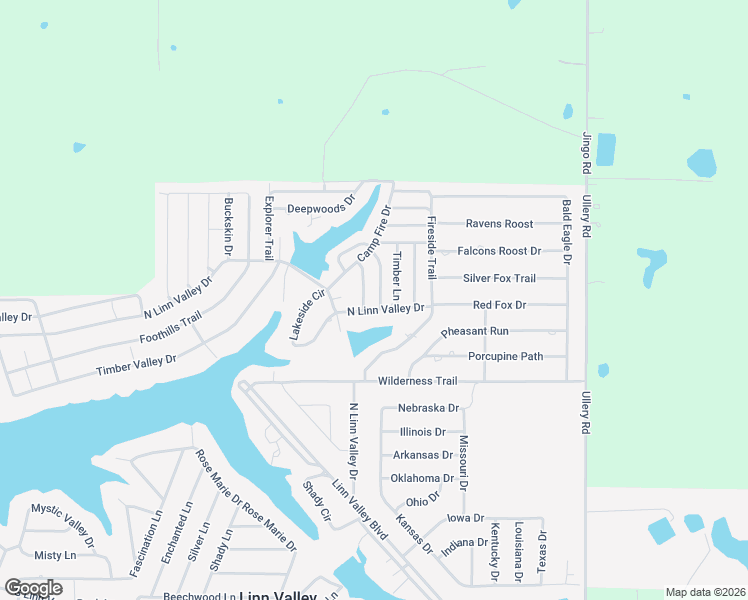 map of restaurants, bars, coffee shops, grocery stores, and more near 462 Driftwood Lane in Linn Valley